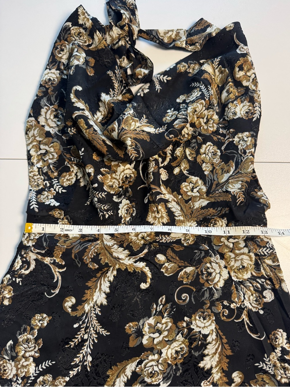 12th Tribe Sofia Black Floral Mini Dress - Size S - Picture 14 of 16